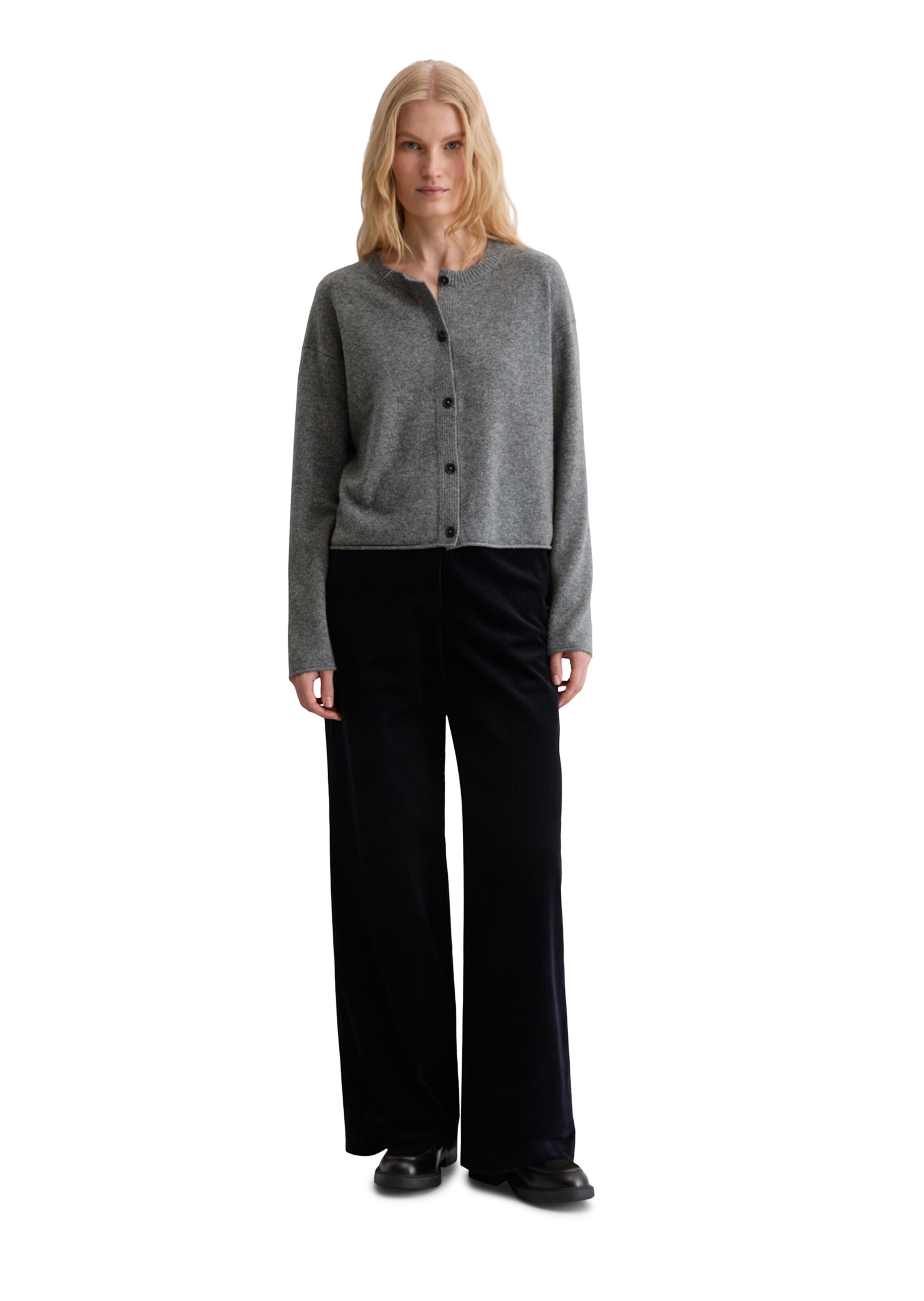 Marc O'Polo Gebreid vest in Grijs