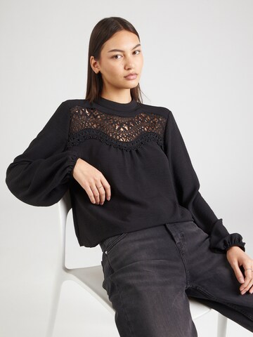 ONLY - Blusa 'ONLMETTE' en negro: frente