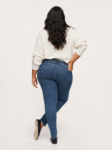 MANGO Skinny Jeans pajkice 'MASSHA' | modra barva