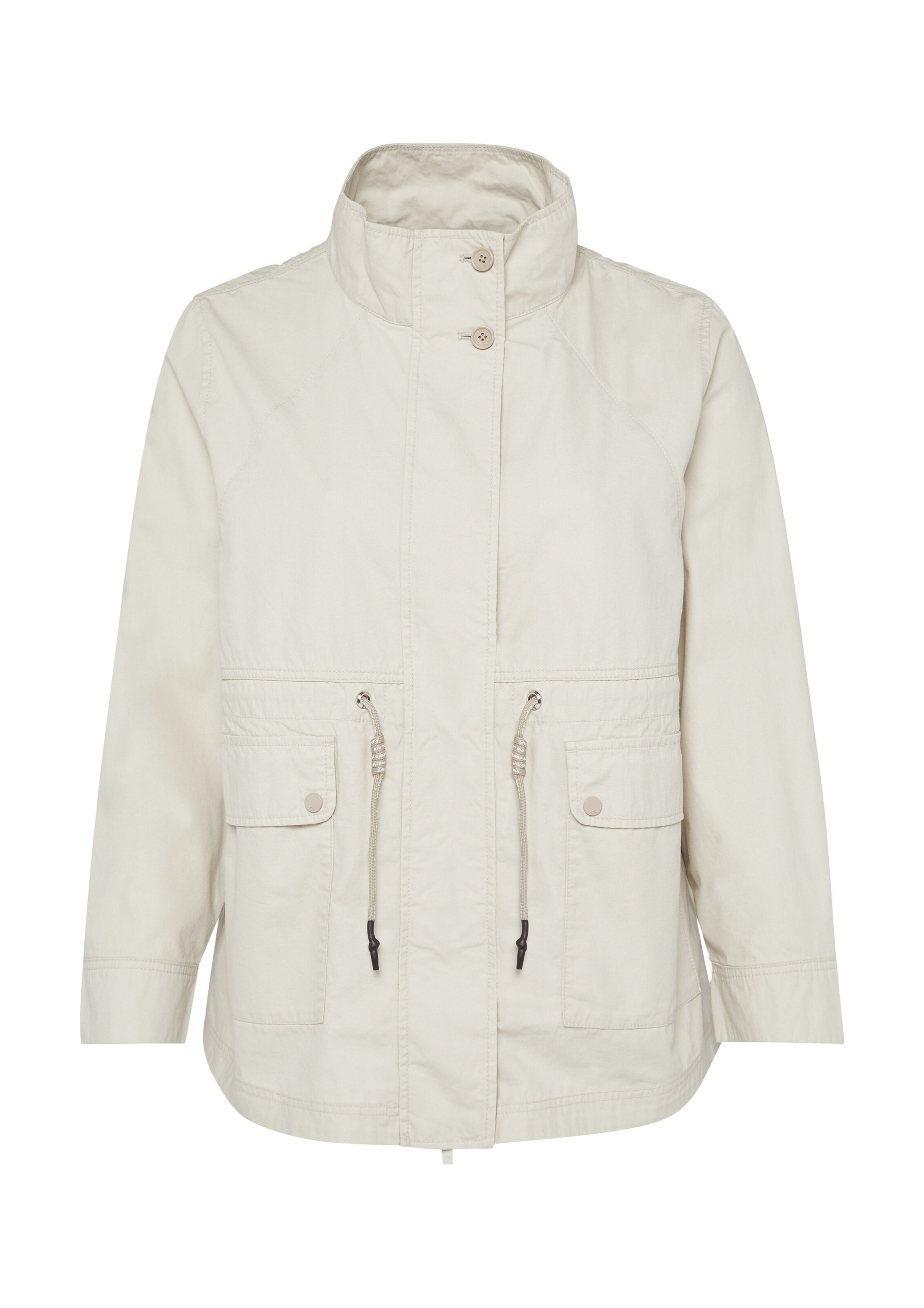 Parka mi-saison QS en gris : devant