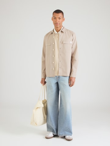 Calvin Klein Jeans Comfort Fit Πουκάμισο σε καφέ