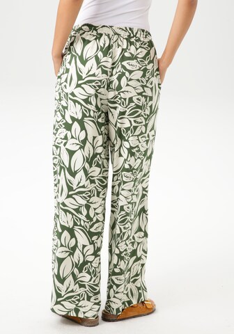 Aniston CASUAL Wide Leg Hose in Grün
