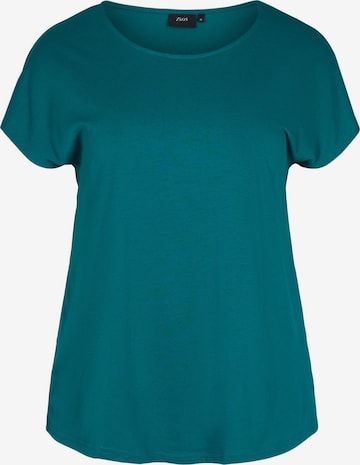 Zizzi Shirt 'MKatja' in Blauw: voorkant