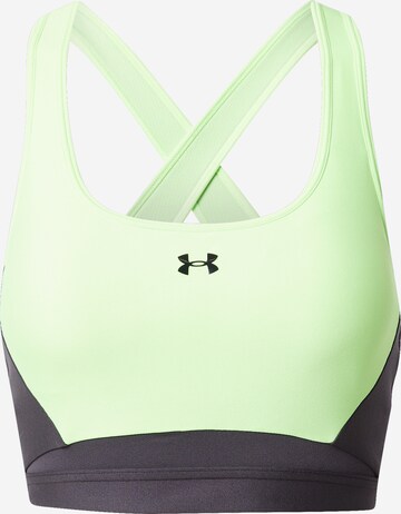 Medium Support Soutien-gorge de sport UNDER ARMOUR en vert : devant