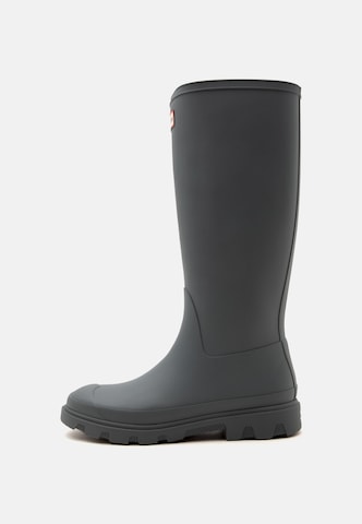 Bottes en caoutchouc HUNTER en gris : devant