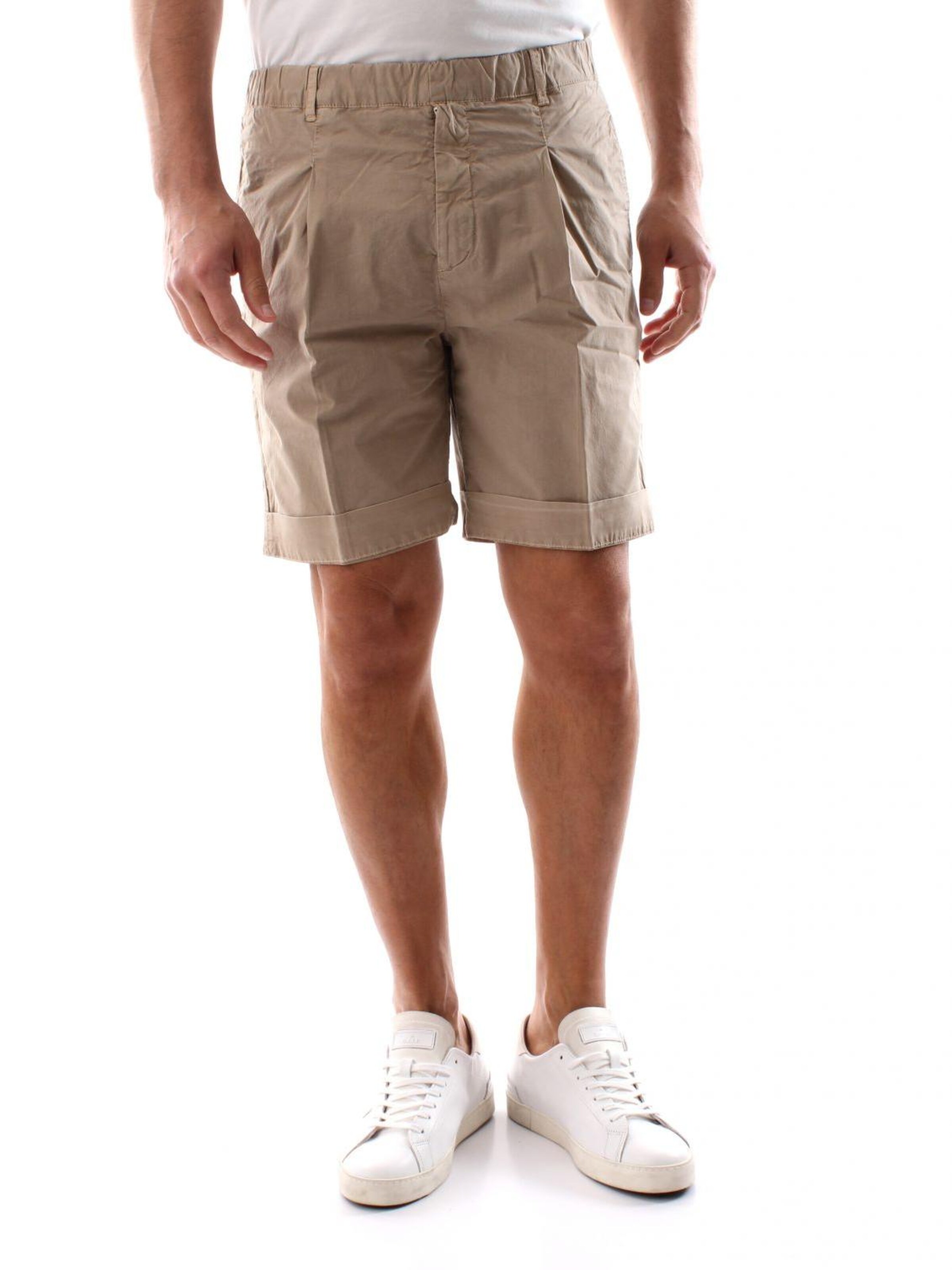 40weft Regular Broek in Beige: voorkant