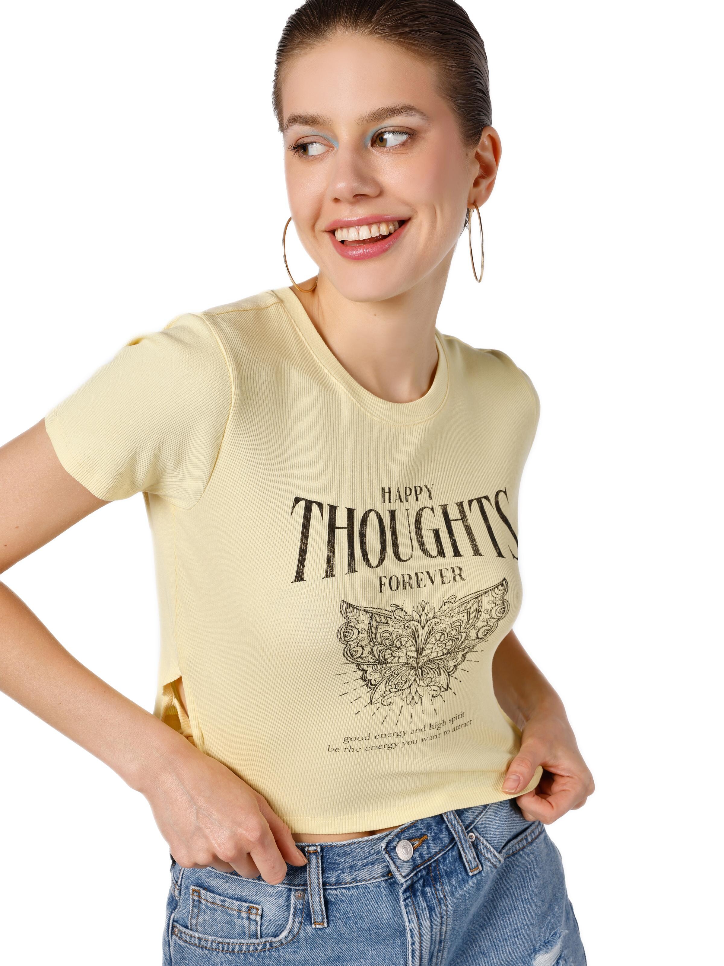 T-shirt Colin's en jaune