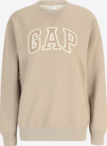 Gap Tall Sweatshirt 'HERITAGE' i beige: framsida