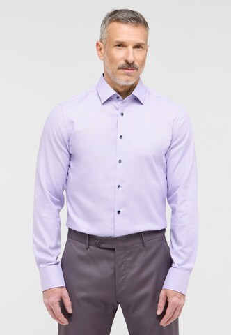 ETERNA Slim Fit Hemd in Lila: Vorderseite