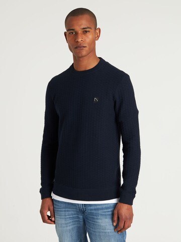 Pull-over CHASIN' en bleu : devant