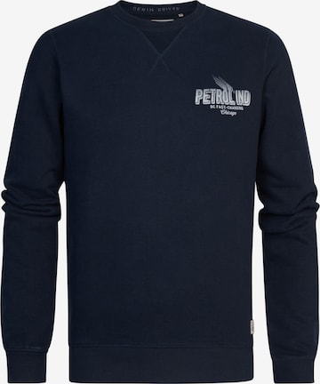 Petrol Industries Sweatshirt in Blue: front