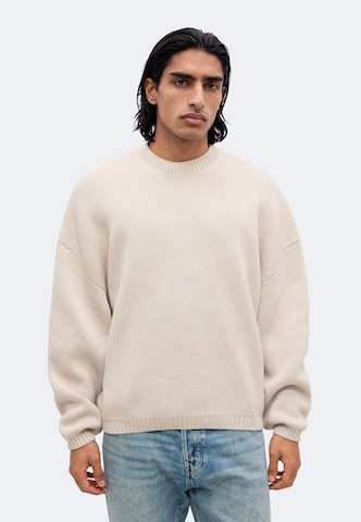 Pull-over WEEKDAY en marron : devant