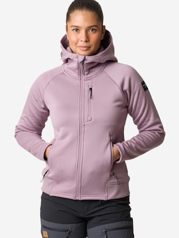 Veste en polaire fonctionnelle 'Lofoten' SWEDEMOUNT en violet : devant