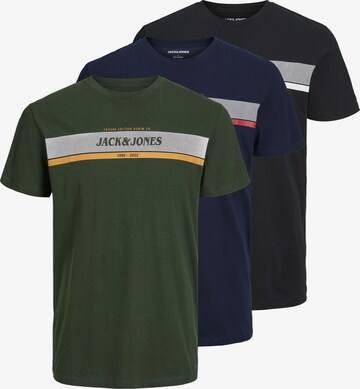 JACK & JONES Tričko 'ALEX' – modrá: přední strana