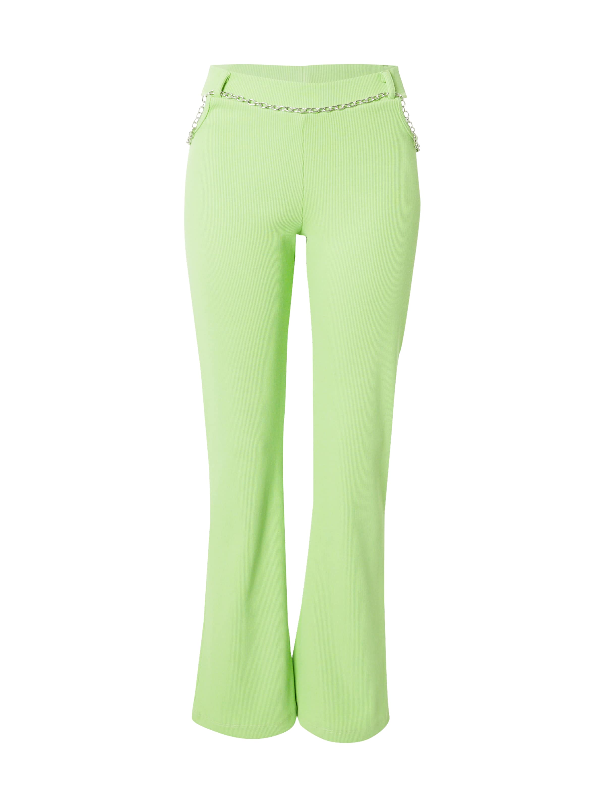 The Ragged Priest Flared Hose in Grün: Vorderseite