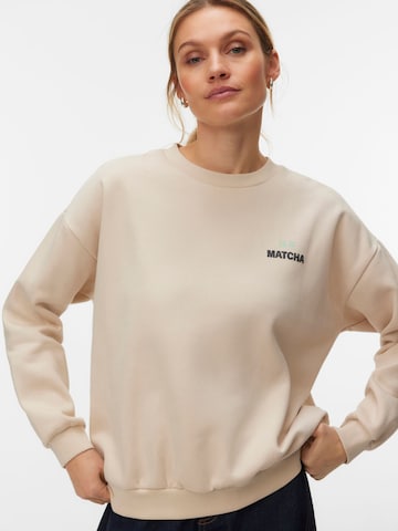 VERO MODA Sweatshirt 'VMAdine' in Beige