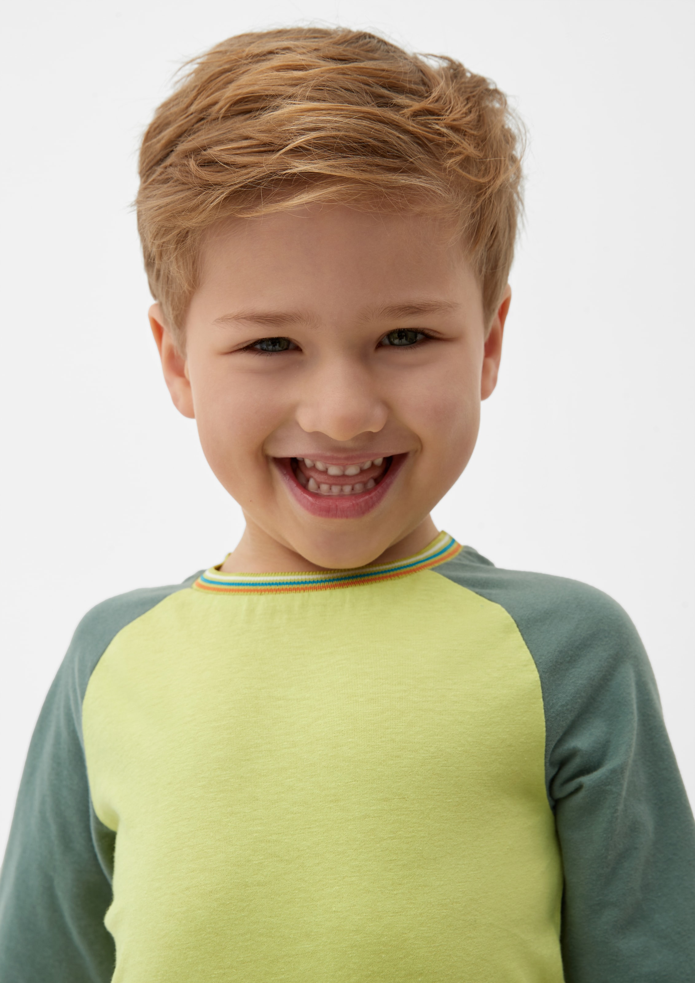 S.Oliver Jungen Langarm-T-Shirt – BLUE, Loose Fit, Mit Print, Größe 92