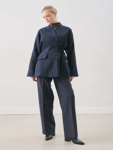 MANUKA Between-Seasons Coat in Blue
