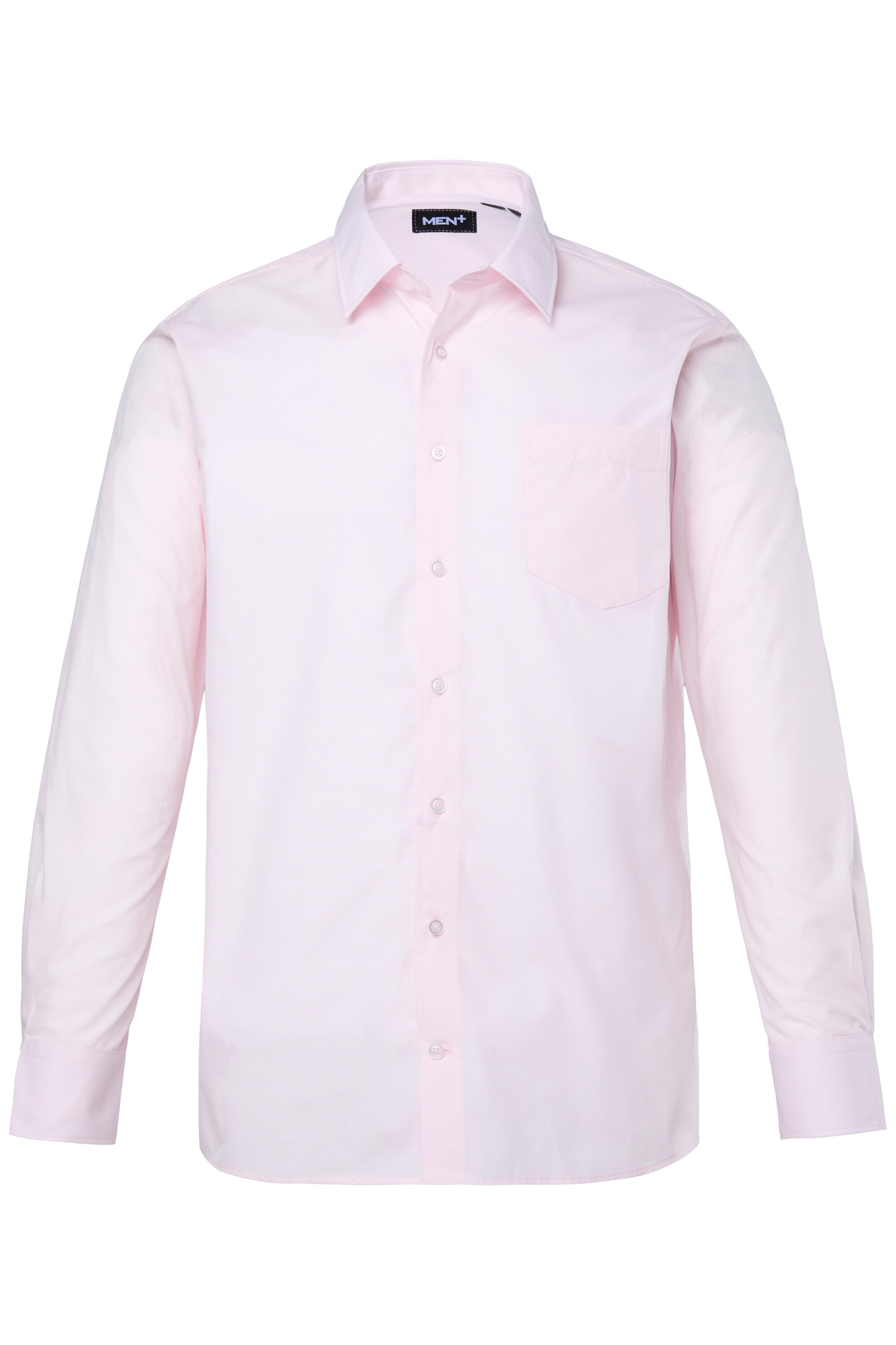Men Plus Comfort fit Button Up Shirt in Pink: front