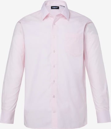 Men Plus Hemd in Pink: Vorderseite