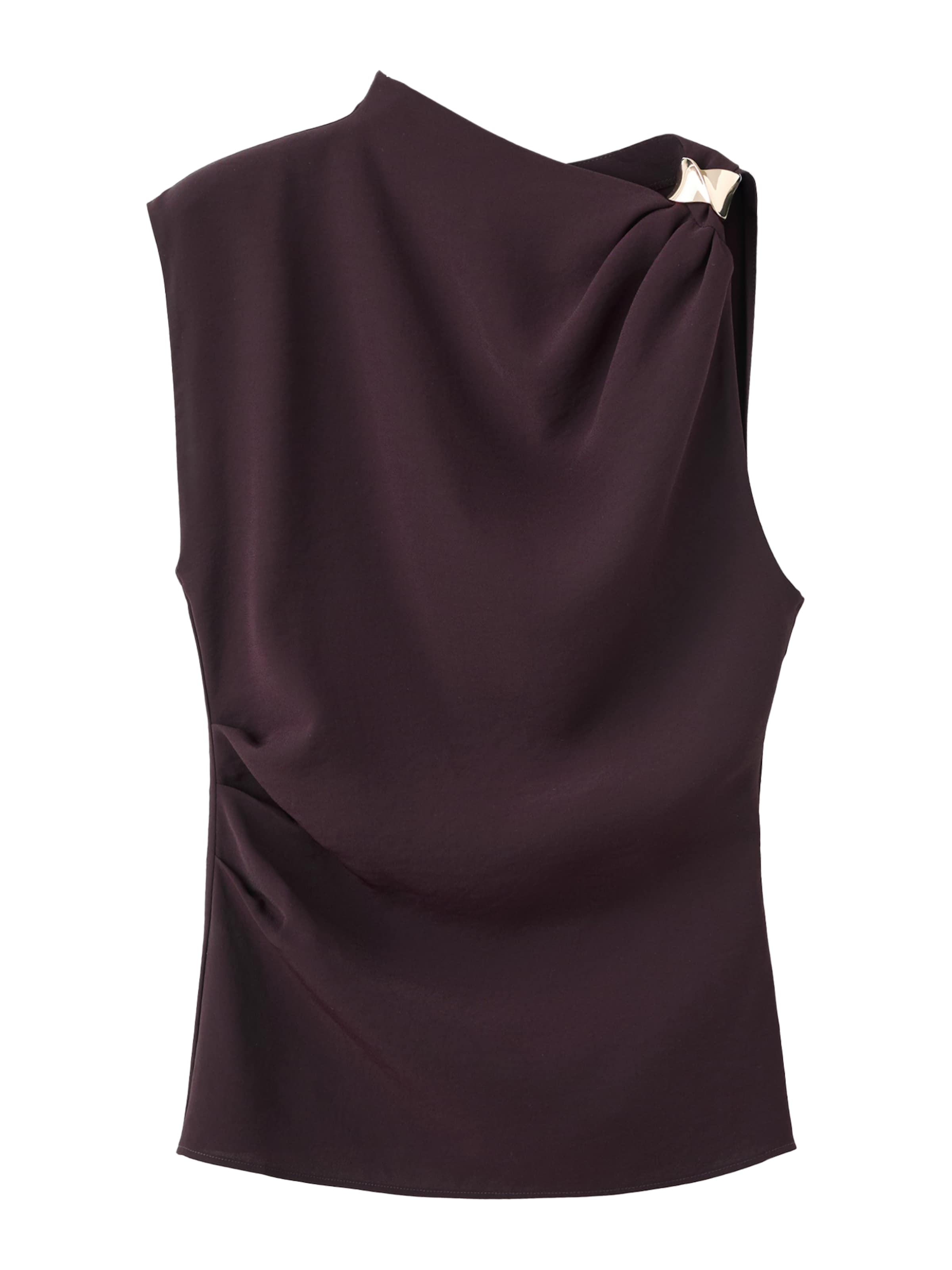 MANGO Bluse 'JOIA' i brun: forside