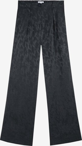Scalpers Regular Pleat-Front Pants in Blue: front