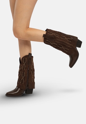 Salinyang Comwboystøvler i brun