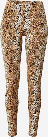 Noisy may Skinny Leggings 'Kerry' in Beige: front