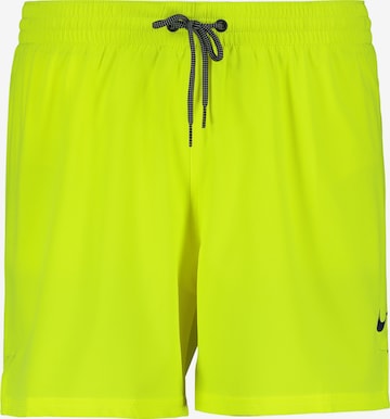 Nike Swim Athletic Swim Trunks in Yellow: front