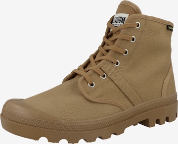 Palladium Lace-Up Boots in Brown: front