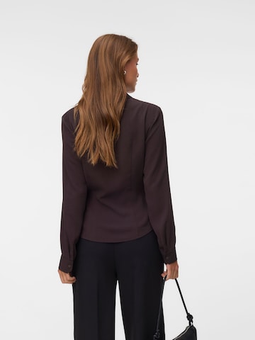 Chemisier 'AWBIZZY' VERO MODA en marron