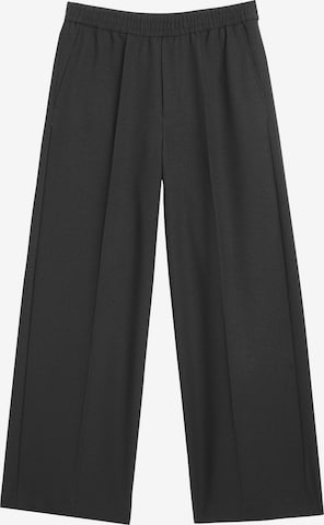 WEEKDAY - Loosefit Pantalón de pinzas 'ALFRED' en negro: frente