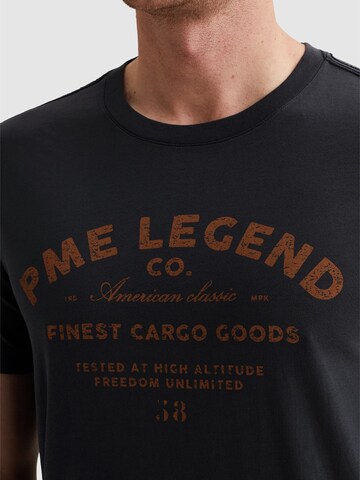PME Legend T-shirt 'T-shirt in jersey with artwork' i blå