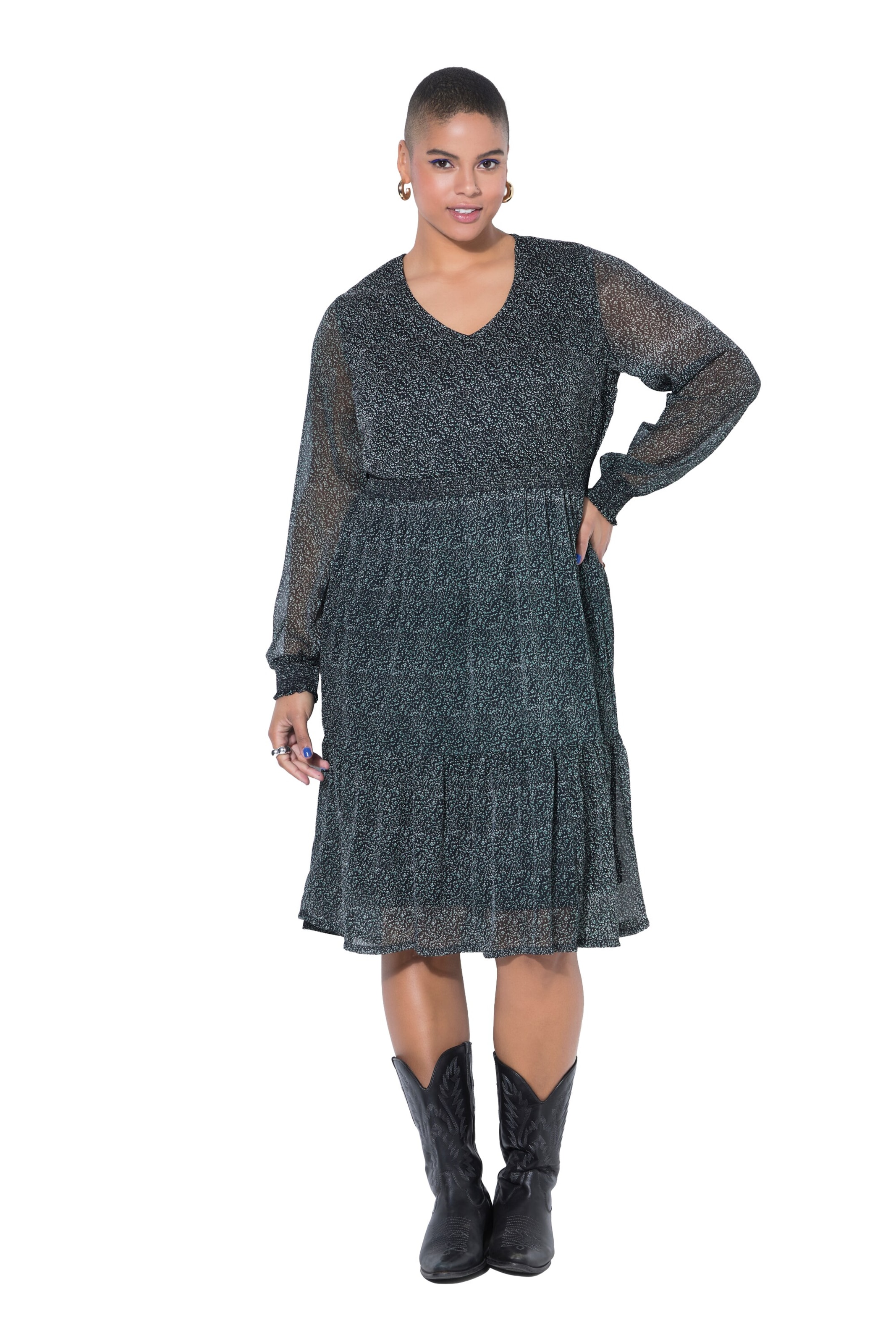 Studio Untold Kleid in Schwarz: Vorderseite