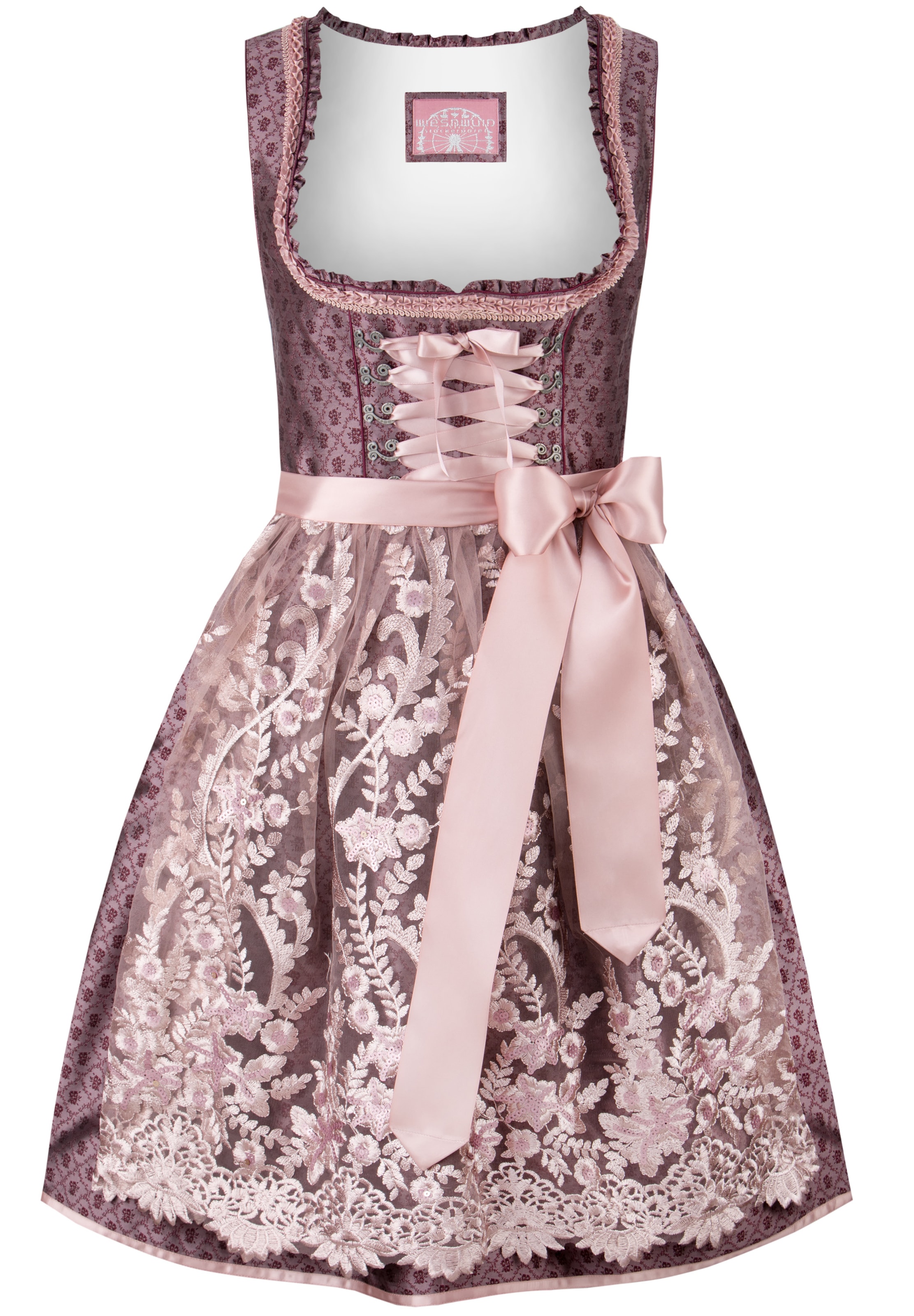 STOCKERPOINT Dirndl 'Palina' in Pink: Vorderseite