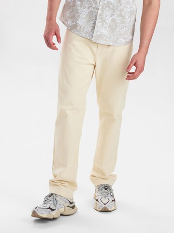 Dxnmxrk Loosefit Hose 'DXElton' in Beige: Vorderseite