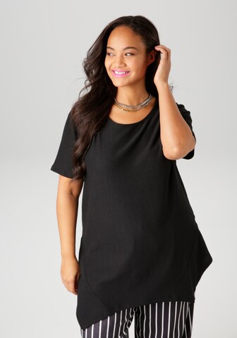 Aniston Shirt in Black: front