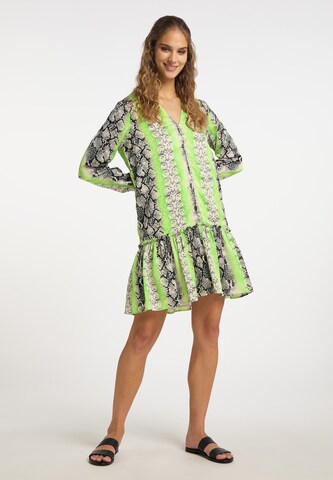 Robe-chemise IZIA en vert