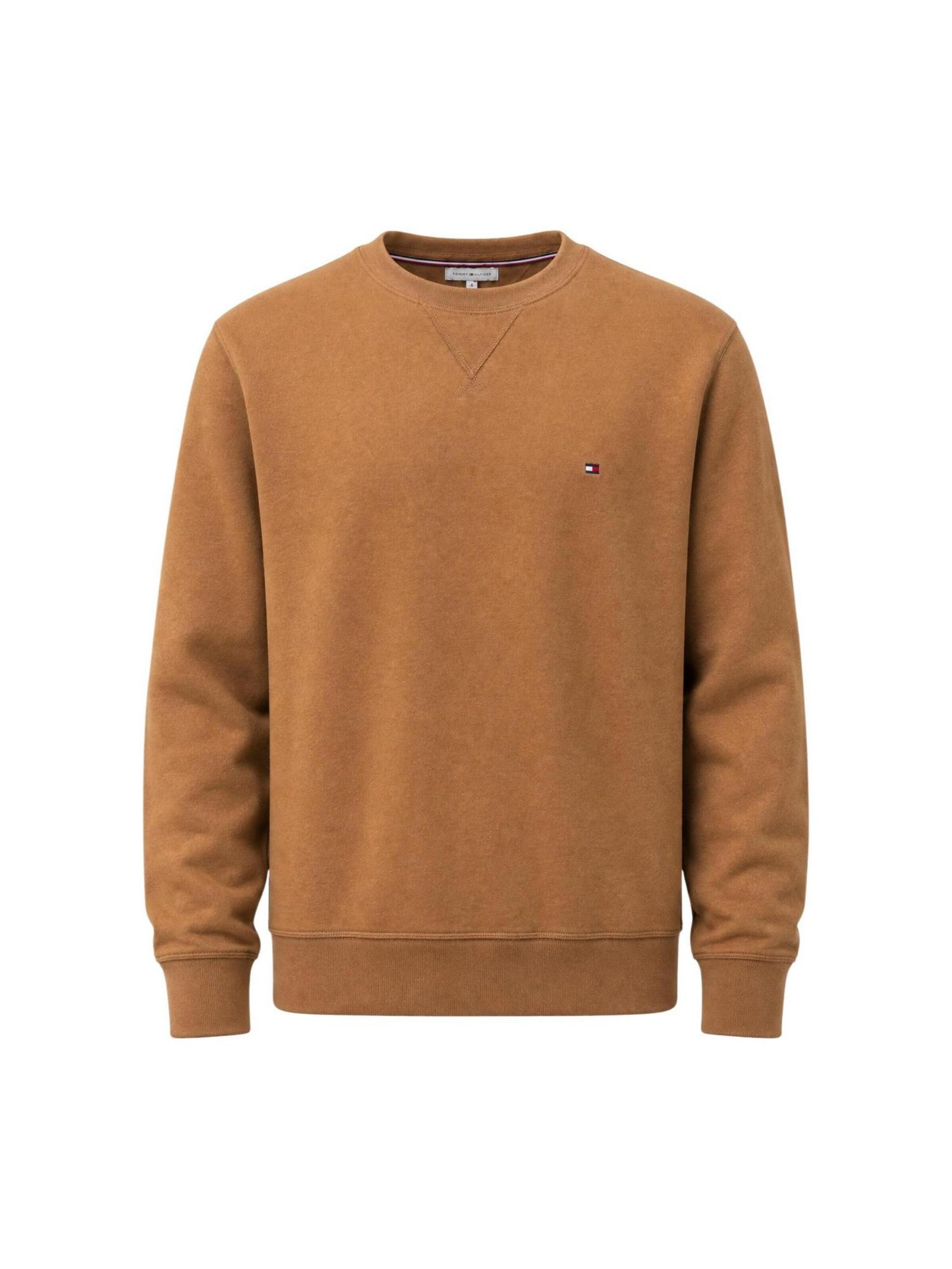 TOMMY HILFIGER - Sudadera 'ESS SEASONAL FLEECE MW0MW40000' en marrón: frente