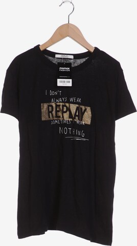 REPLAY T-Shirt L in Schwarz: predná strana