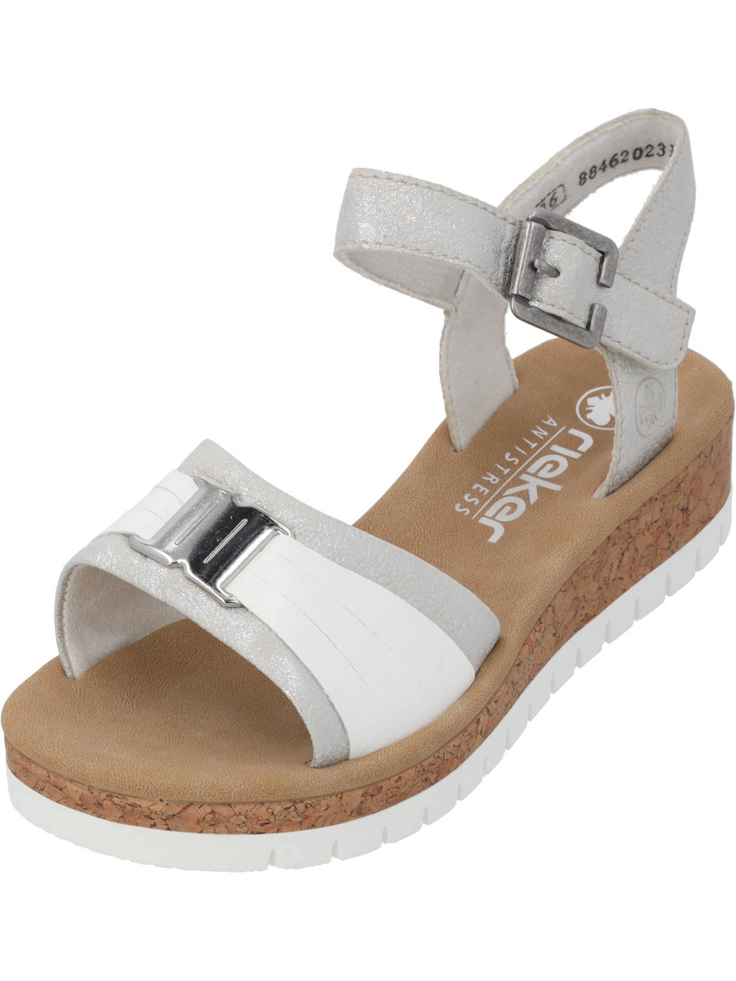 Rieker Sandal in Silver: front