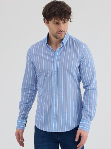 Slim fit Camicia business di 7Camicie in blu