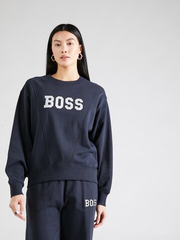 BOSS Sweatshirt 'Eprep' in Blauw: voorkant