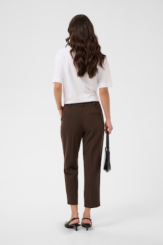 Kaffe - Tapered Pantalón 'Sakura' en marrón