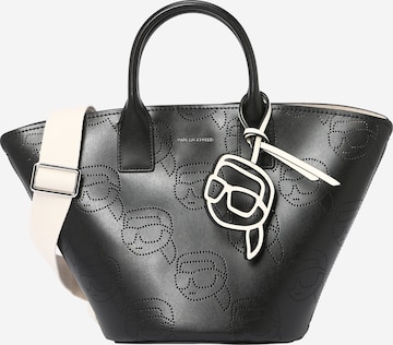 Karl Lagerfeld Handtasche 'IKONIK 2.0' in Schwarz: predná strana