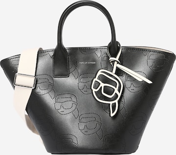 Karl Lagerfeld Ročna torbica 'IKONIK 2.0' | črna barva: sprednja stran