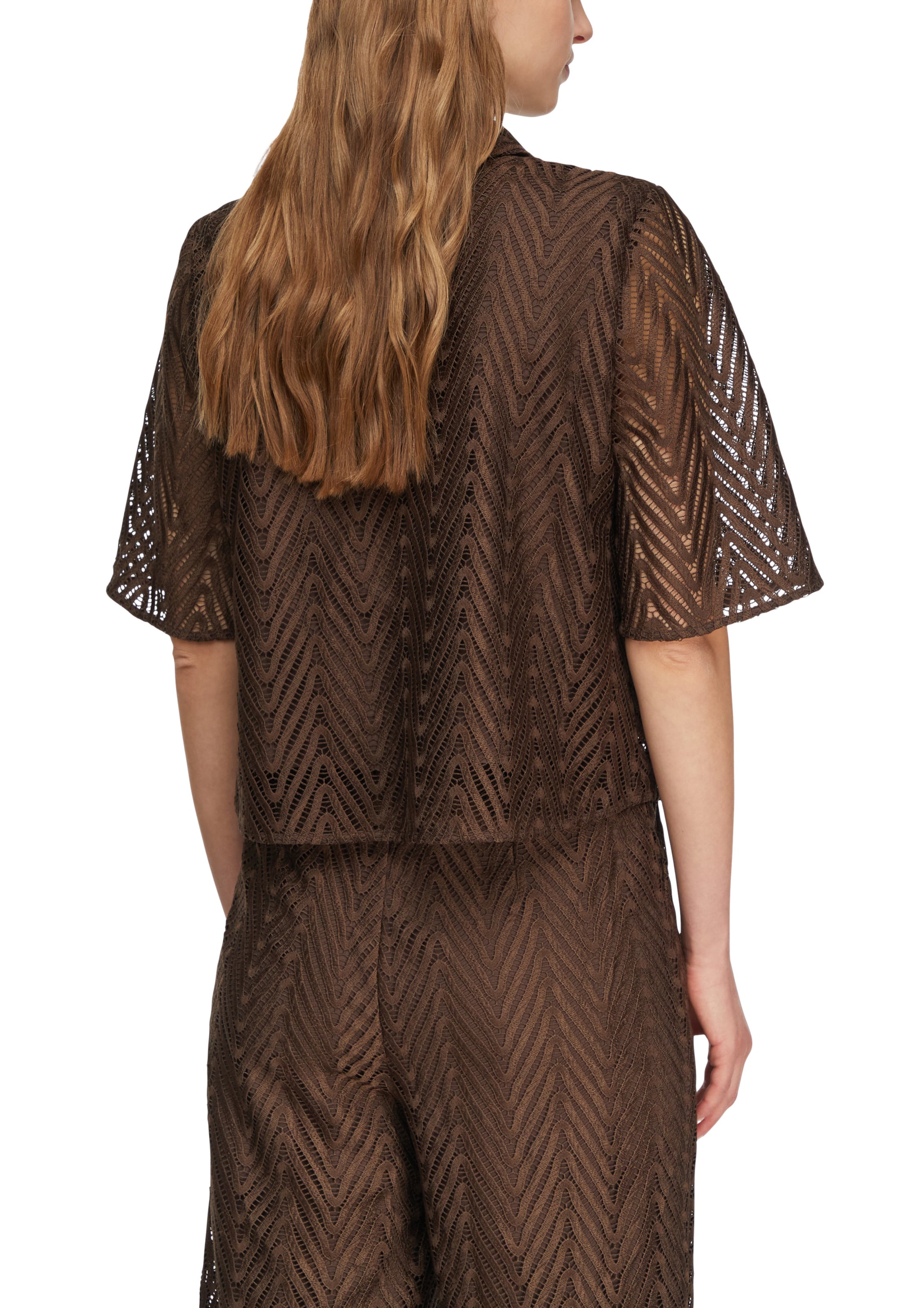 COMMA Bluse in Braun