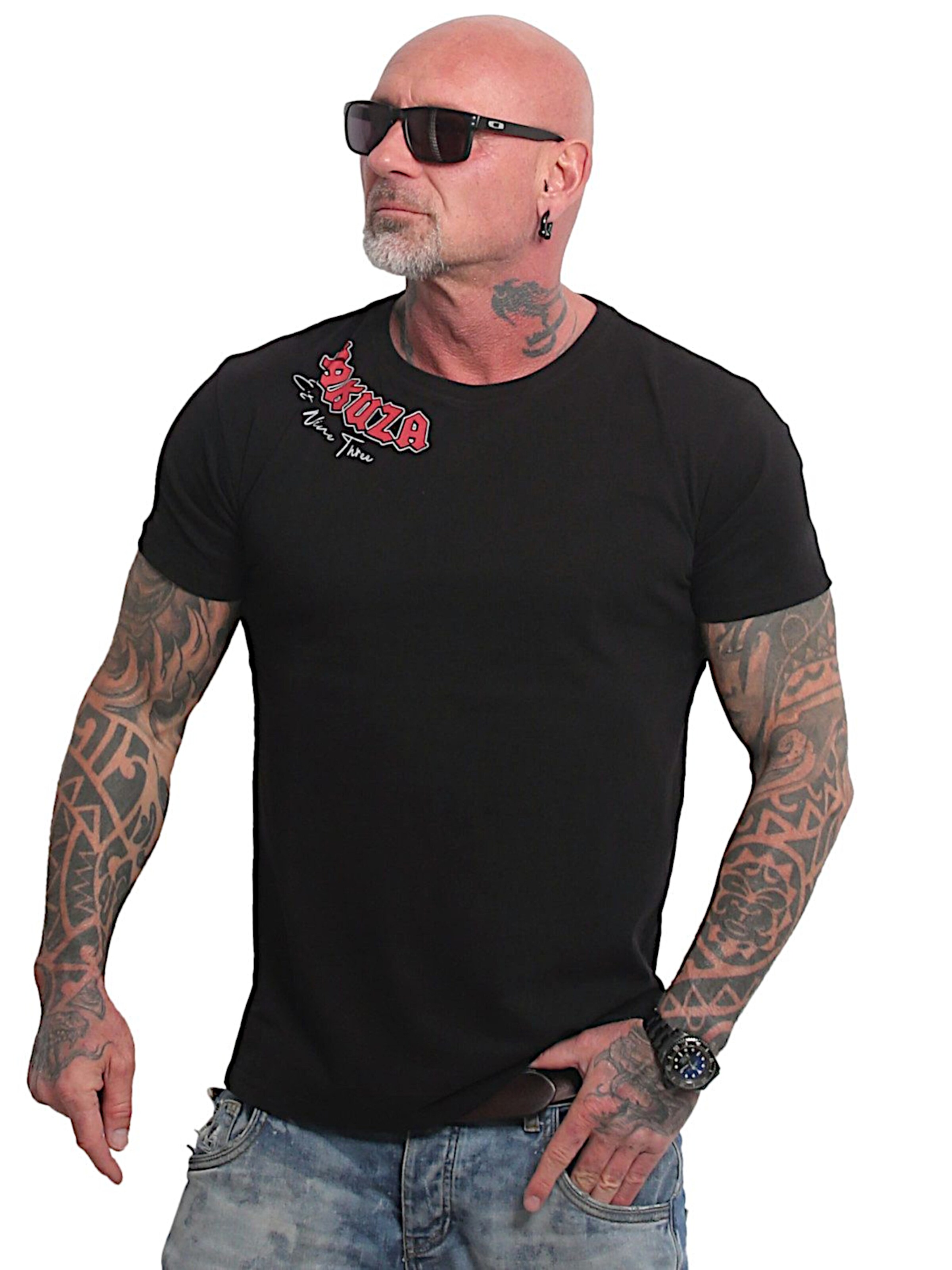 Yakuza Shirt 'You Can' in Black: front