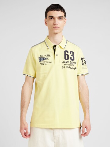 CAMP DAVID Shirt in Yellow: front