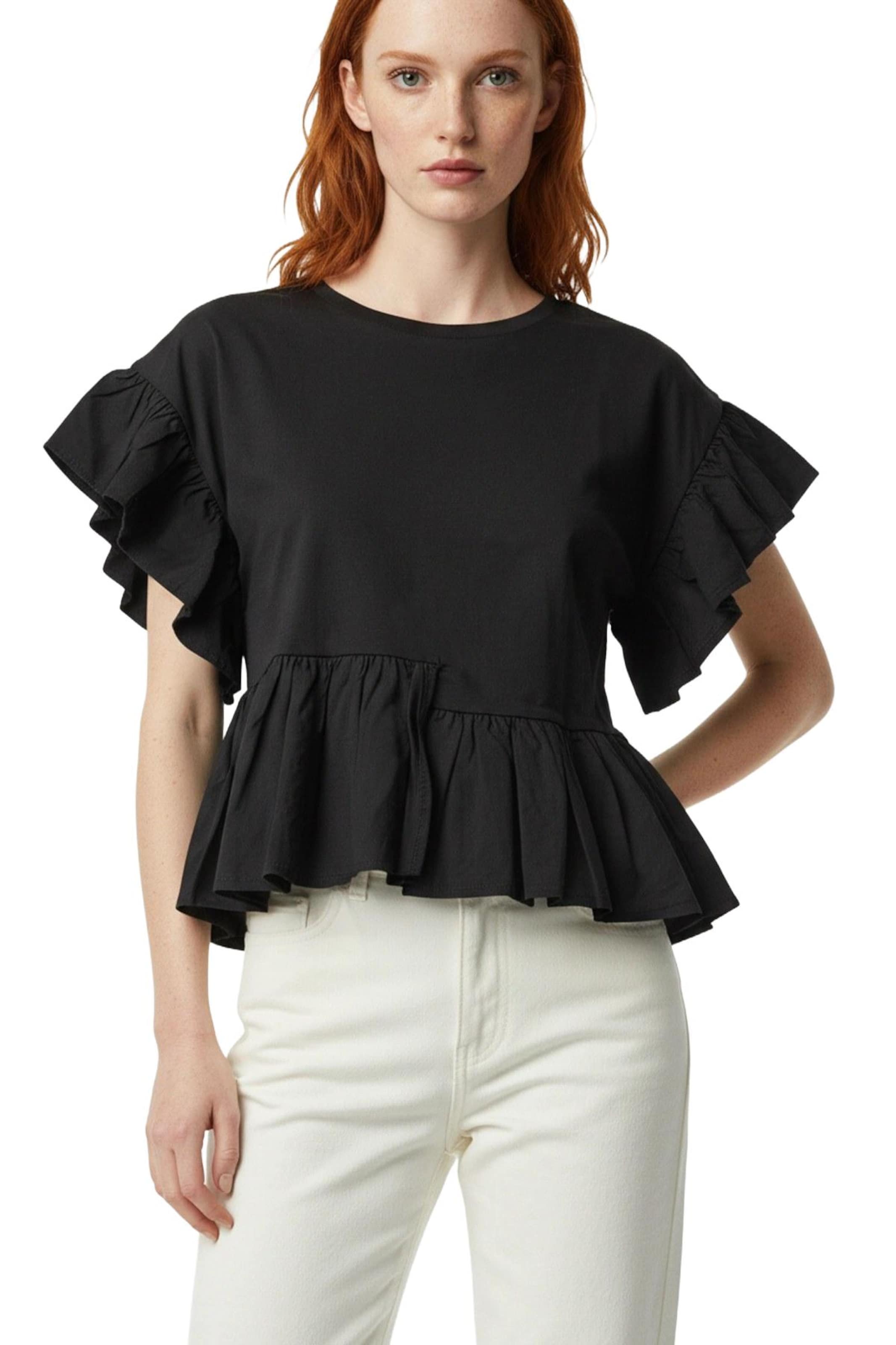 Alexa Dash Bluse in Schwarz